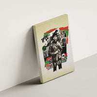 Huey P. Newton Canvas Wall Art Black Panther Collage Design Civil Rights Movement Theme Revolutionary Tribute - Wonder Print Shop