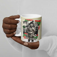 Huey P. Newton Ceramic Mug Black Panther Collage Design Civil Rights Movement Theme Revolutionary Tribute - Wonder Print Shop
