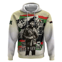 Huey P. Newton Hoodie Black Panther Collage Design Civil Rights Movement Theme Revolutionary Tribute - Wonder Print Shop