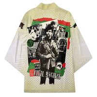 Huey P. Newton Kimono Black Panther Collage Design Civil Rights Movement Theme Revolutionary Tribute - Wonder Print Shop