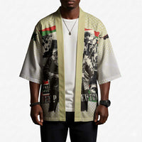 Huey P. Newton Kimono Black Panther Collage Design Civil Rights Movement Theme Revolutionary Tribute - Wonder Print Shop