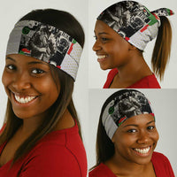 Huey P. Newton Neck Gaiter Black Panther Collage Design Civil Rights Movement Theme Revolutionary Tribute - Wonder Print Shop