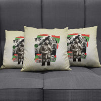 Huey P. Newton Pillow Cover Black Panther Collage Design Civil Rights Movement Theme Revolutionary Tribute - Wonder Print Shop