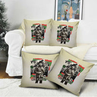 Huey P. Newton Pillow Cover Black Panther Collage Design Civil Rights Movement Theme Revolutionary Tribute - Wonder Print Shop