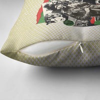 Huey P. Newton Pillow Cover Black Panther Collage Design Civil Rights Movement Theme Revolutionary Tribute - Wonder Print Shop