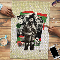 Huey P. Newton Puzzle Black Panther Collage Design Civil Rights Movement Theme Revolutionary Tribute - Wonder Print Shop