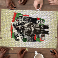 Huey P. Newton Puzzle Black Panther Collage Design Civil Rights Movement Theme Revolutionary Tribute - Wonder Print Shop