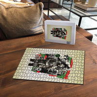 Huey P. Newton Puzzle Black Panther Collage Design Civil Rights Movement Theme Revolutionary Tribute - Wonder Print Shop
