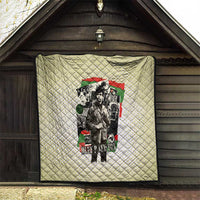 Huey P. Newton Quilt Black Panther Collage Design Civil Rights Movement Theme Revolutionary Tribute - Wonder Print Shop