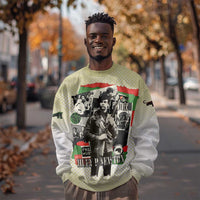Huey P. Newton Sweatshirt Black Panther Collage Design Civil Rights Movement Theme Revolutionary Tribute - Wonder Print Shop