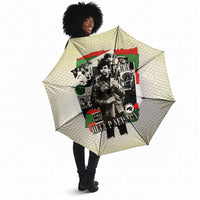 Huey P. Newton Umbrella Black Panther Collage Design Civil Rights Movement Theme Revolutionary Tribute - Wonder Print Shop