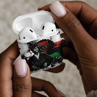 Huey P. Newton AirPods Case Revolutionary Portrait - Panther Graphic Surrender to the Revolution Quote - Wonder Print Shop