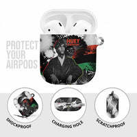 Huey P. Newton AirPods Case Revolutionary Portrait - Panther Graphic Surrender to the Revolution Quote - Wonder Print Shop