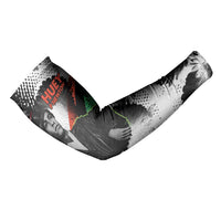 Huey P. Newton Arm Sleeves Revolutionary Portrait - Panther Graphic Surrender to the Revolution Quote - Wonder Print Shop
