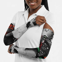 Huey P. Newton Arm Sleeves Revolutionary Portrait - Panther Graphic Surrender to the Revolution Quote - Wonder Print Shop