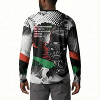 Huey P. Newton Button Sweatshirt Revolutionary Portrait - Panther Graphic Surrender to the Revolution Quote