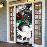 Huey P. Newton Door Cover Revolutionary Portrait - Panther Graphic Surrender to the Revolution Quote - Wonder Print Shop