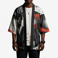 Huey P. Newton Kimono Revolutionary Portrait - Panther Graphic Surrender to the Revolution Quote - Wonder Print Shop