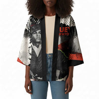 Huey P. Newton Kimono Revolutionary Portrait - Panther Graphic Surrender to the Revolution Quote - Wonder Print Shop