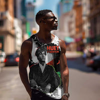 Huey P. Newton Men Tank Top Revolutionary Portrait - Panther Graphic Surrender to the Revolution Quote - Wonder Print Shop