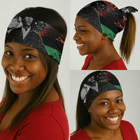 Huey P. Newton Neck Gaiter Revolutionary Portrait - Panther Graphic Surrender to the Revolution Quote - Wonder Print Shop