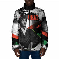 Huey P. Newton Padded Jacket Revolutionary Portrait - Panther Graphic Surrender to the Revolution Quote - Wonder Print Shop