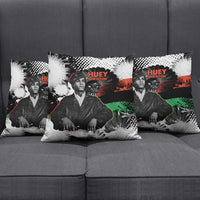 Huey P. Newton Pillow Cover Revolutionary Portrait - Panther Graphic Surrender to the Revolution Quote - Wonder Print Shop