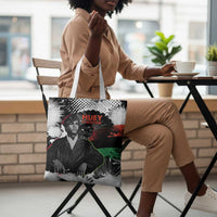 Huey P. Newton Tote Bag Revolutionary Portrait - Panther Graphic Surrender to the Revolution Quote - Wonder Print Shop