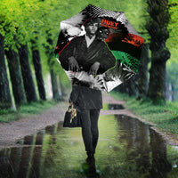 Huey P. Newton Umbrella Revolutionary Portrait - Panther Graphic Surrender to the Revolution Quote - Wonder Print Shop