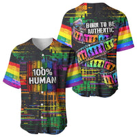 100% Human Baseball Jersey Born to Be Authentic