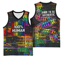 100% Human Basketball Jersey Born to Be Authentic