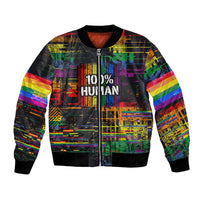 100% Human Bomber Jacket Born to Be Authentic