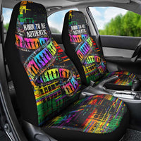 100% Human Car Seat Cover Born to Be Authentic