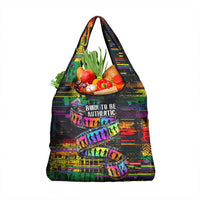 100% Human Grocery Bag Born to Be Authentic