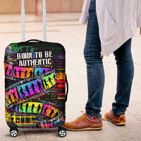 100% Human Luggage Cover Born to Be Authentic