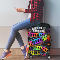 100% Human Luggage Cover Born to Be Authentic