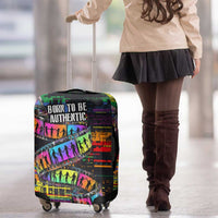 100% Human Luggage Cover Born to Be Authentic