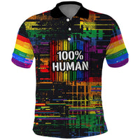 100% Human Polo Shirt Born to Be Authentic