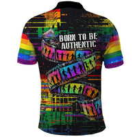 100% Human Polo Shirt Born to Be Authentic