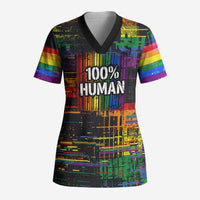 100% Human Scrub Top Born to Be Authentic