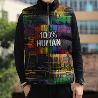 100% Human Sleeveless Puffer Jacket Born to Be Authentic