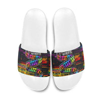 100% Human Slide Sandals Born to Be Authentic