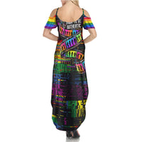 100% Human Summer Maxi Dress Born to Be Authentic