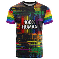 100% Human T Shirt Born to Be Authentic