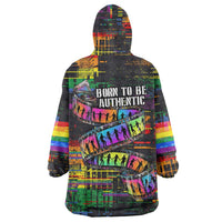 100% Human Wearable Blanket Hoodie Born to Be Authentic