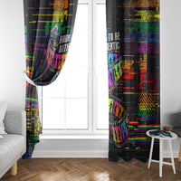 100% Human Window Curtain Born to Be Authentic