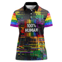 100% Human Women Polo Shirt Born to Be Authentic