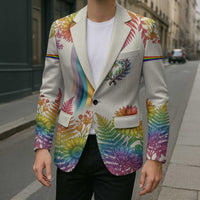 Love Blooms in Every Color Blazer Nature Rainbow of Freedom