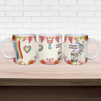 Love Blooms in Every Color Ceramic Mug Nature Rainbow of Freedom