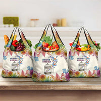 Love Blooms in Every Color Grocery Bag Nature Rainbow of Freedom